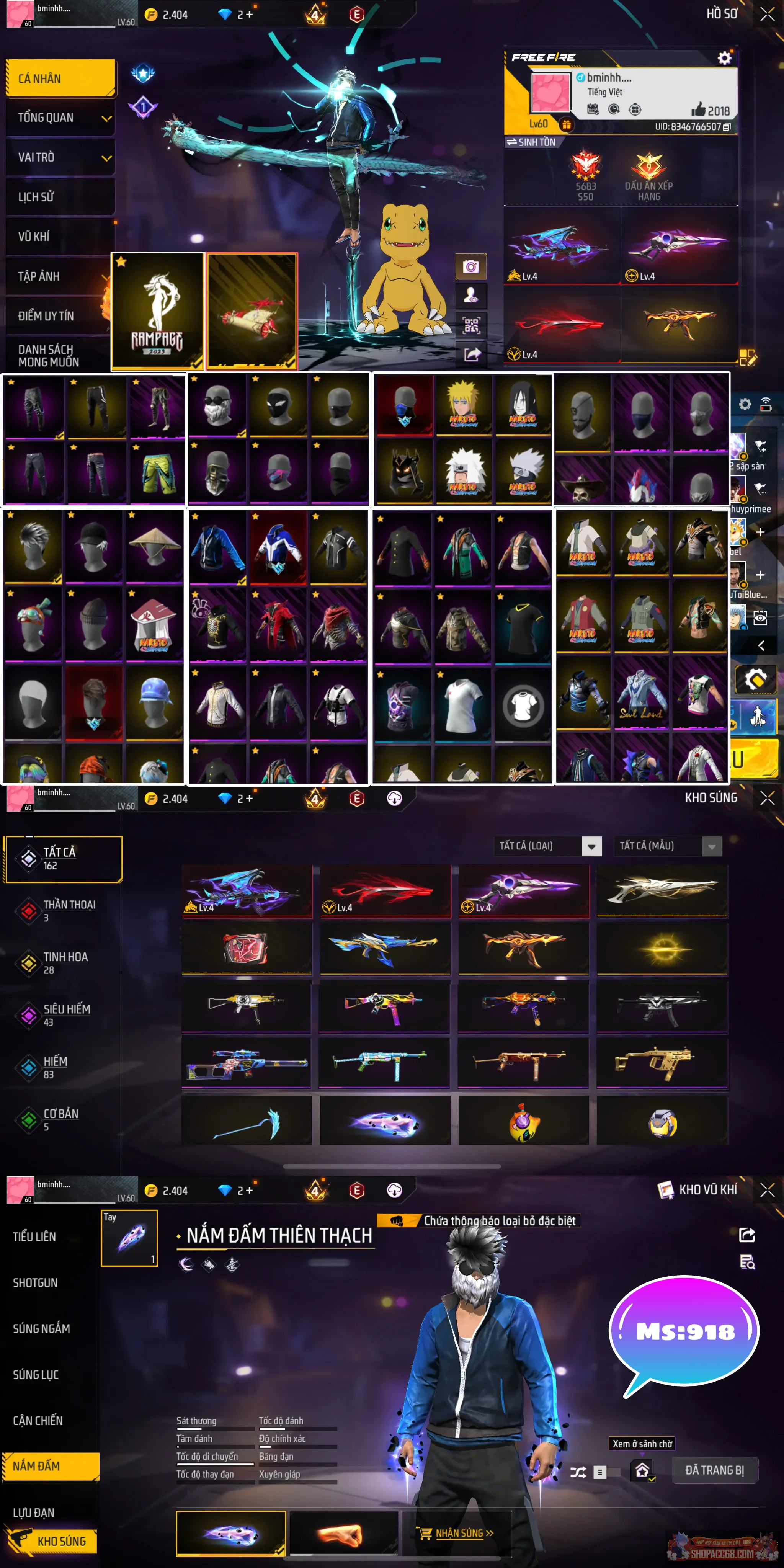 Set đồ tử chiến - súng tốc ngon đầy đủ cho ae làm vua map nhỏ- shot 2 nâng cấp + cát- login- gg ttt
Mxt cấp hoặc thay nếu ae có nhu cầu..