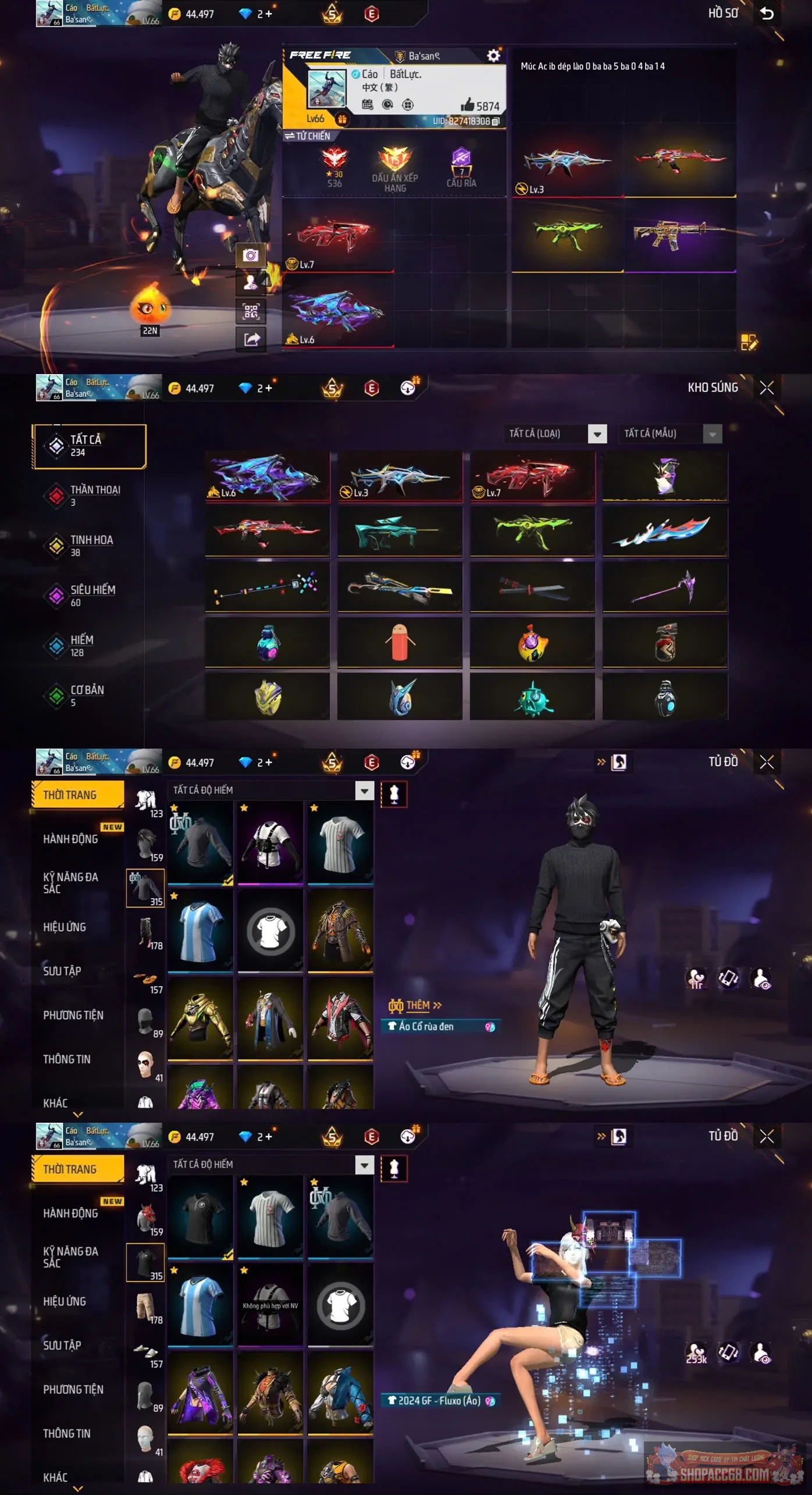 Mp LV7 + ak lv6 - đồ ổn -nam nữ đều có đồ- log gg mxt nhé