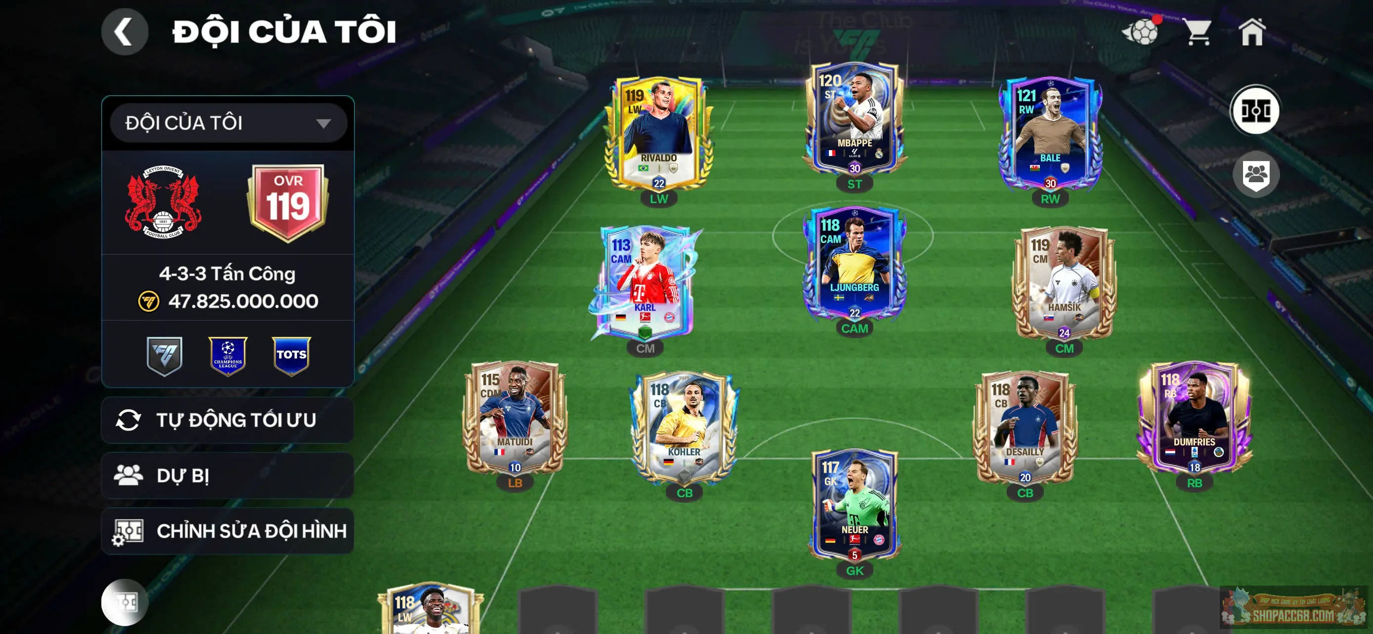 Acc cho anh em trải nghiệm game, còn rank chưa cày