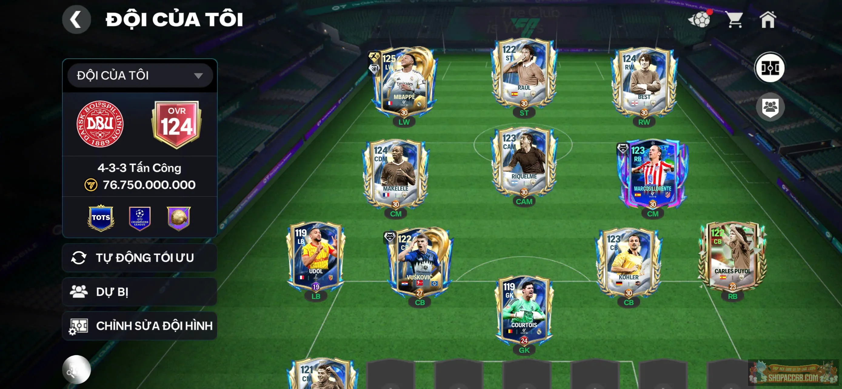Hàng ngon Ovr 124, M3P Utots top 1 meta hiện tại, dư 200 hhtd
