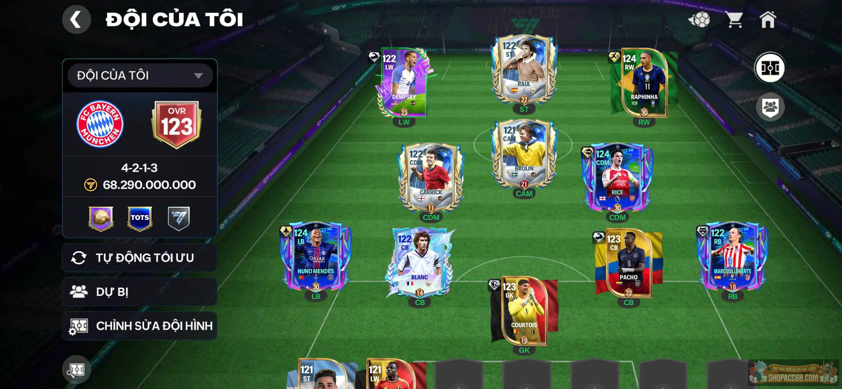 Hàng ngon Ovr 123 3 cầu thủ UCL top game,...