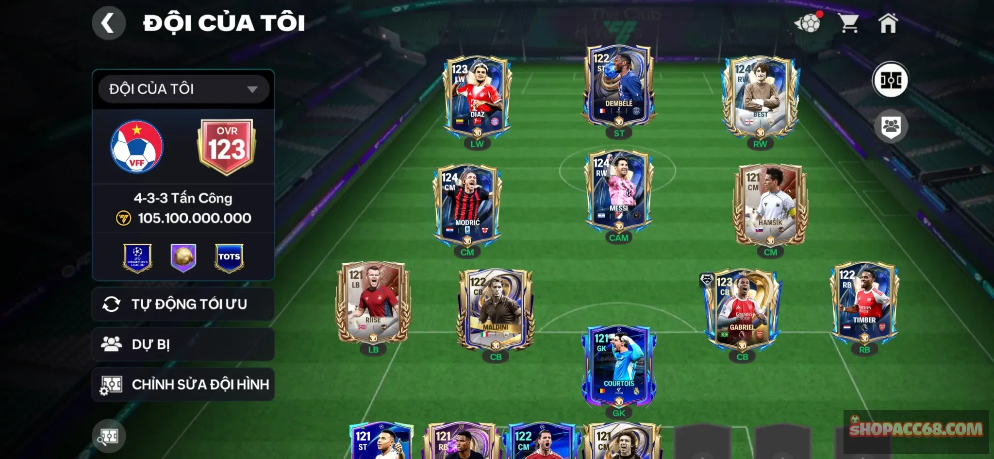nhiều tots ngon , rank chưa đá