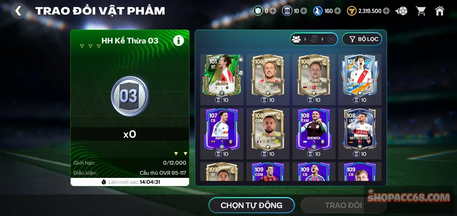 Acc reg cầu thủ. Garena thông tin trắng... Khung ổn cho anh e game thủ mới chơi về thử nghiệm. Rank chưa cày...