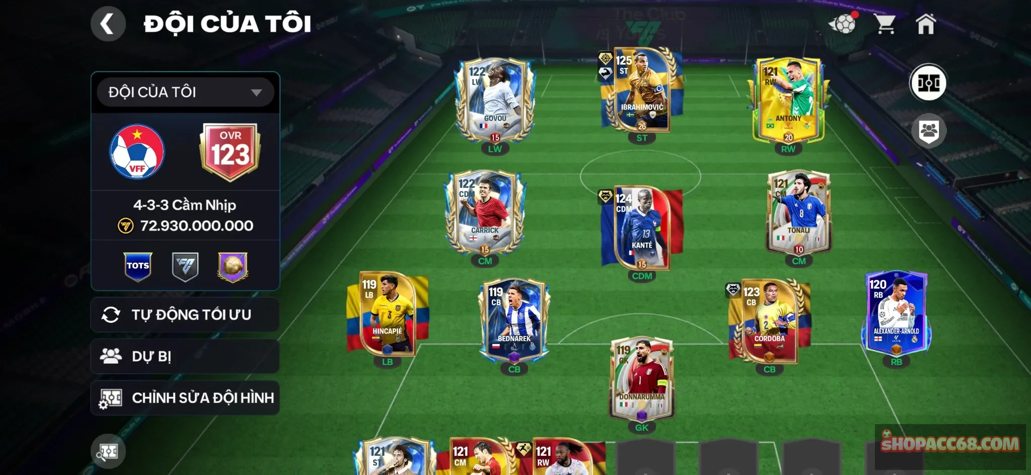 OVR 123,..Iramoric + Semenyo + Kante + Raul ,..nhiều cầu thủ ngon cho ae đá…