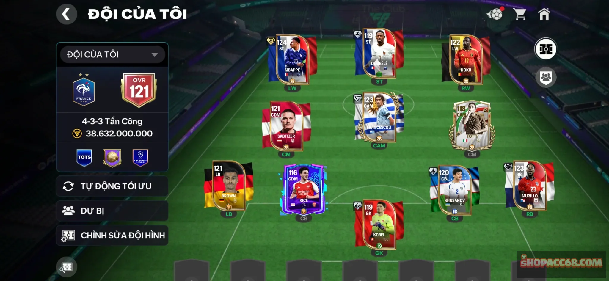 thay cb lên 123 , 1c 119 ,5c 118 ngon ,rank chưa cày, sap full huy hiệu