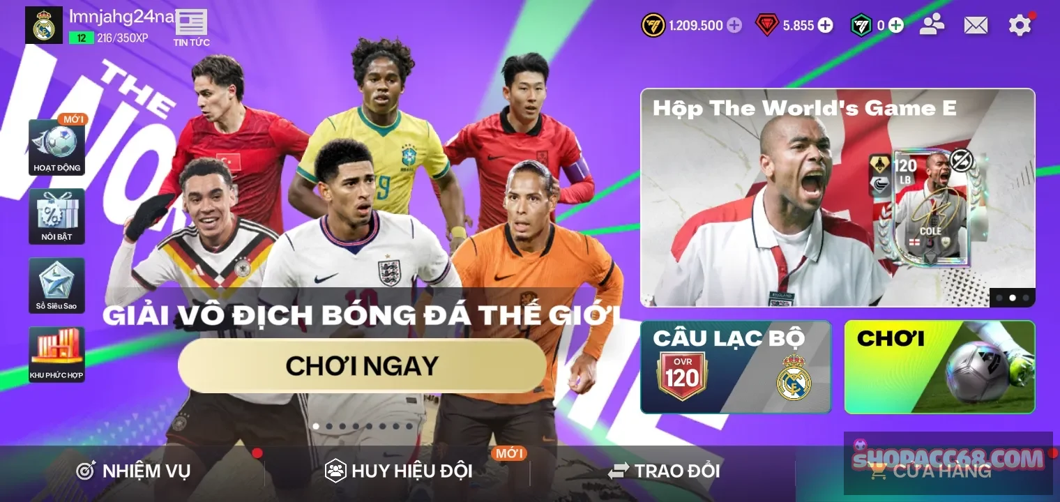 Ovr 120.dàn ổn. Chưa cày rank.garena thông tin trắng