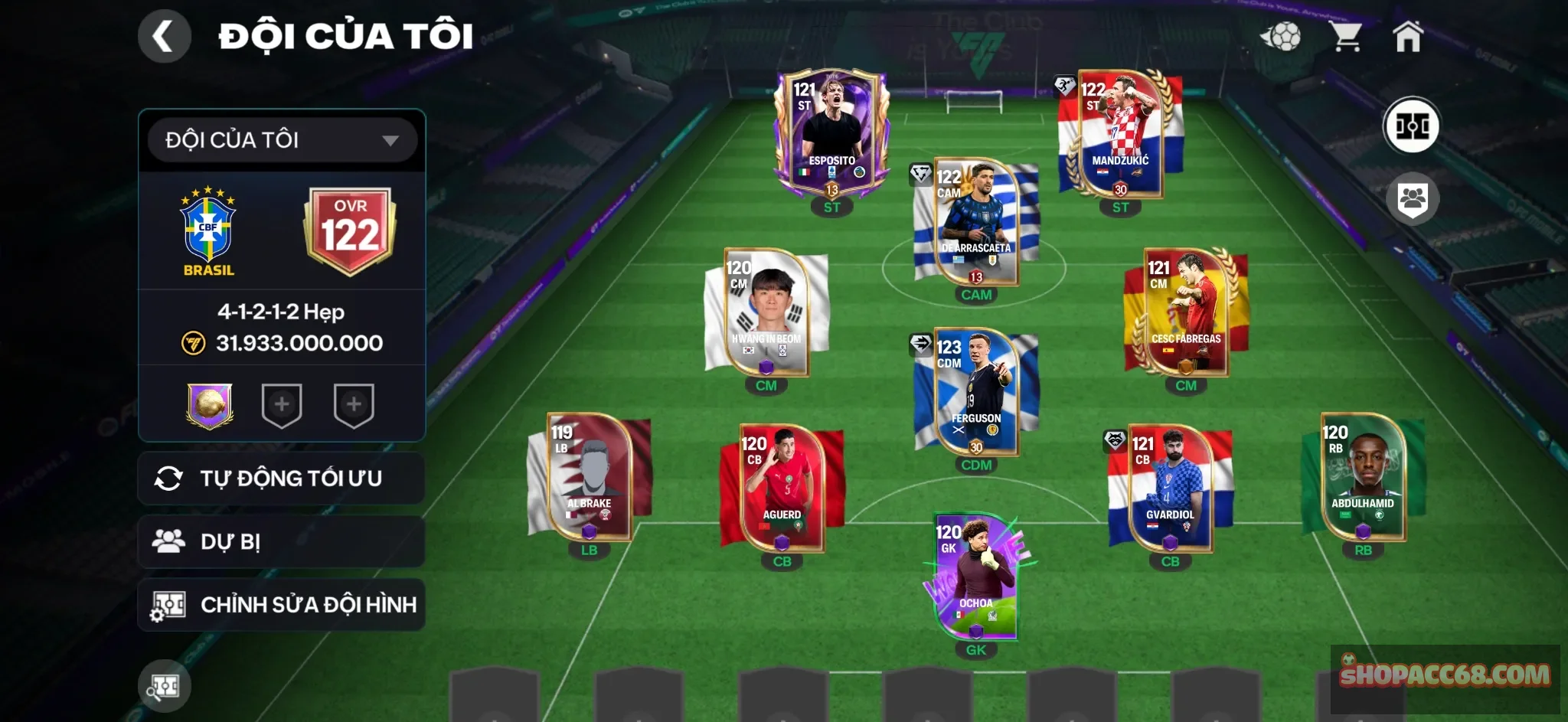 OVR 122 Acc cỏ cho ae trải nghiệm.