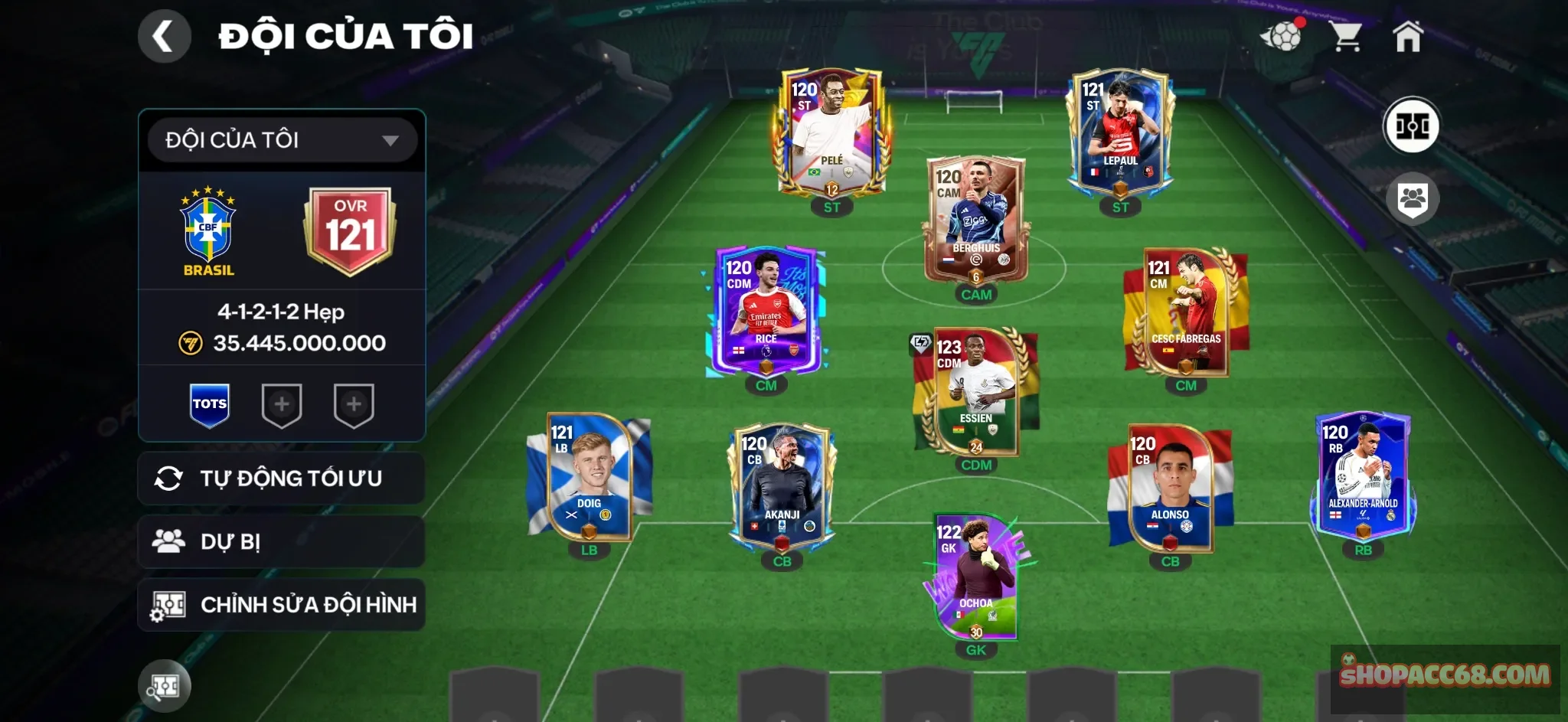 OVR 121,..Dư 1B coin