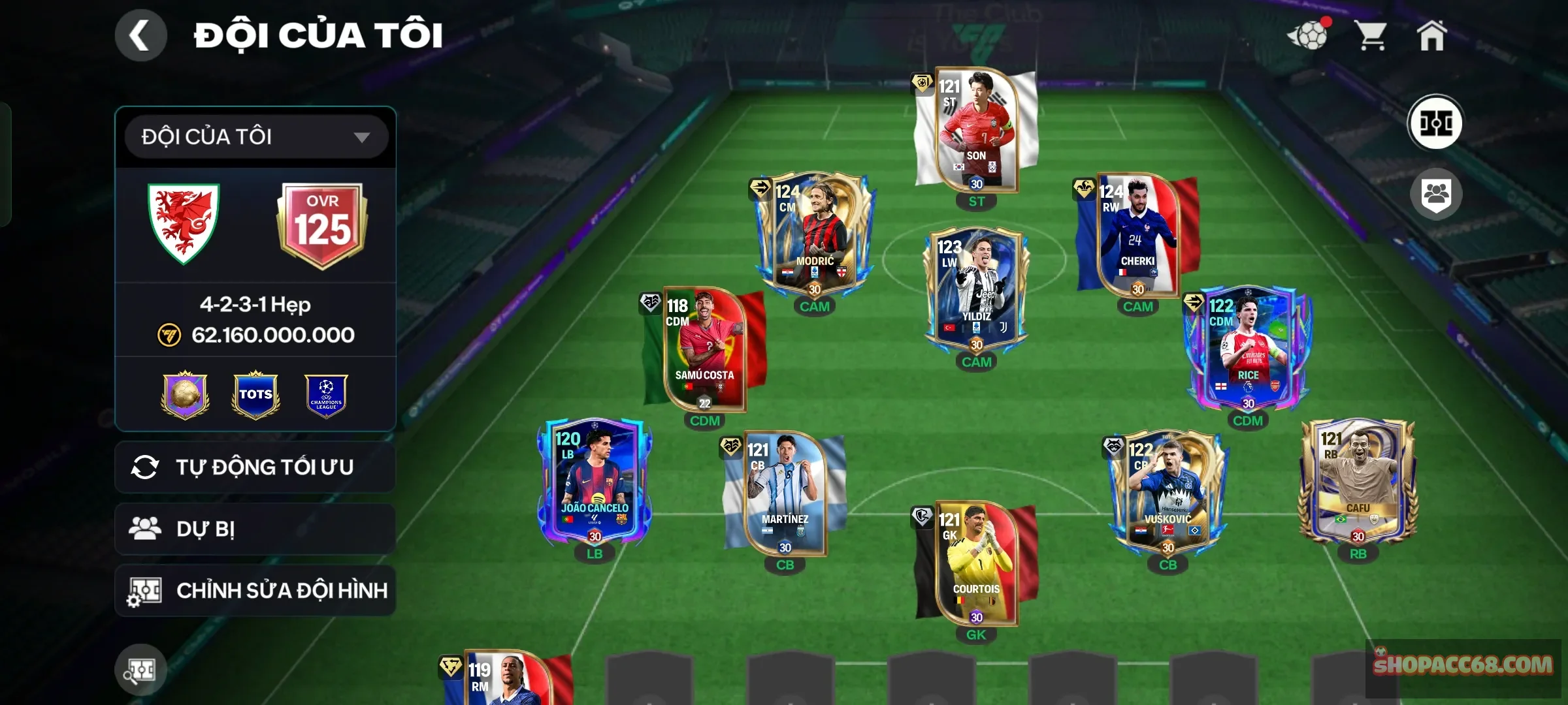Max điểm 2hh úp full lên ovr126.nhiều cầu thủ playstyle