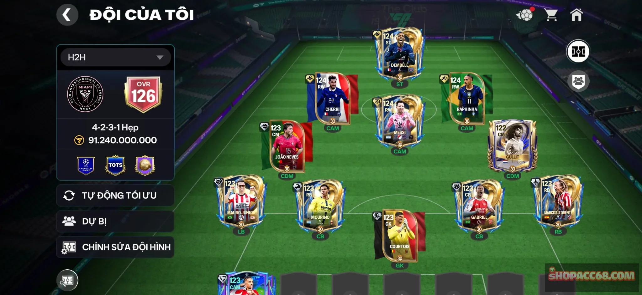 #1033
Acc ovr cao cầu thủ hot meta