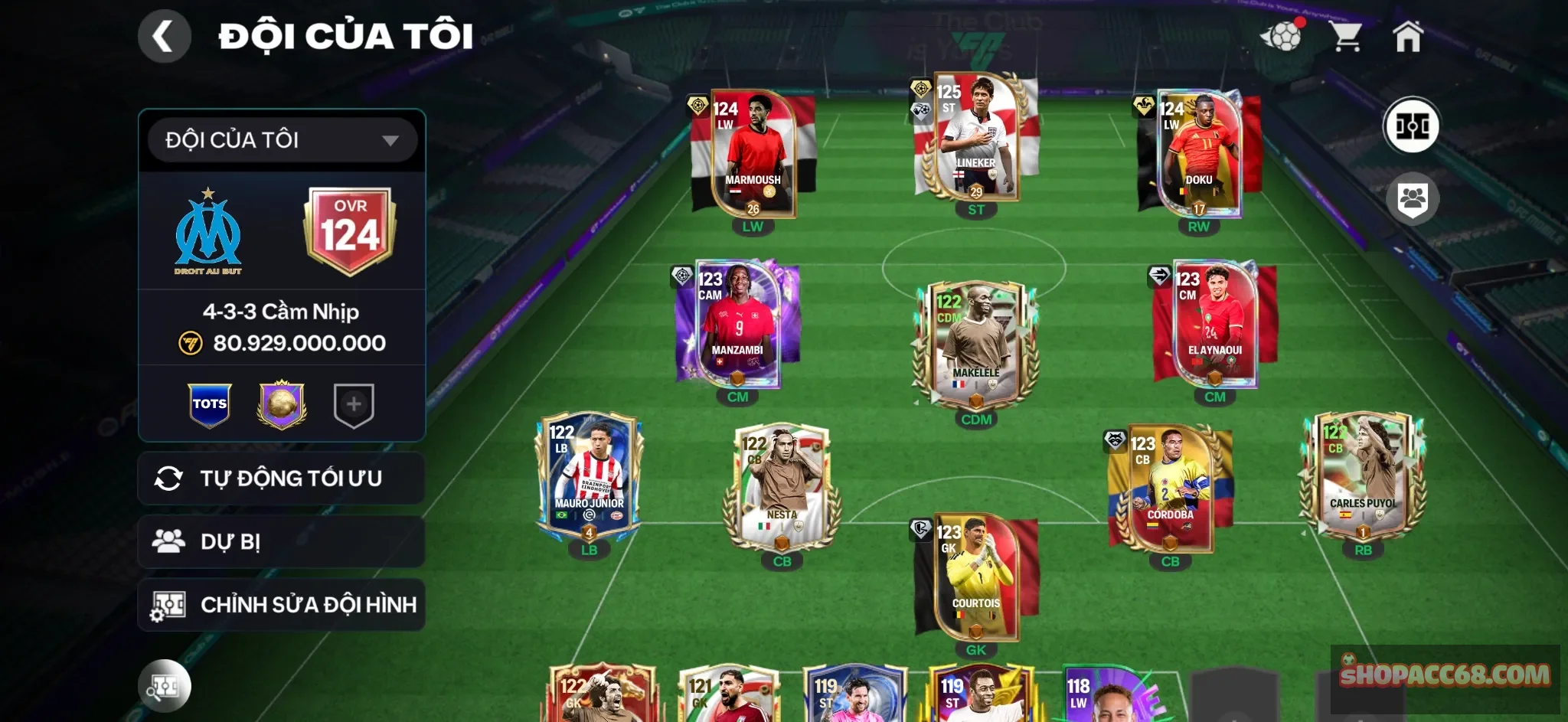 OVR 124, Buffo bán được hơn 1B coin và nhiều cầu thủ ngon.
