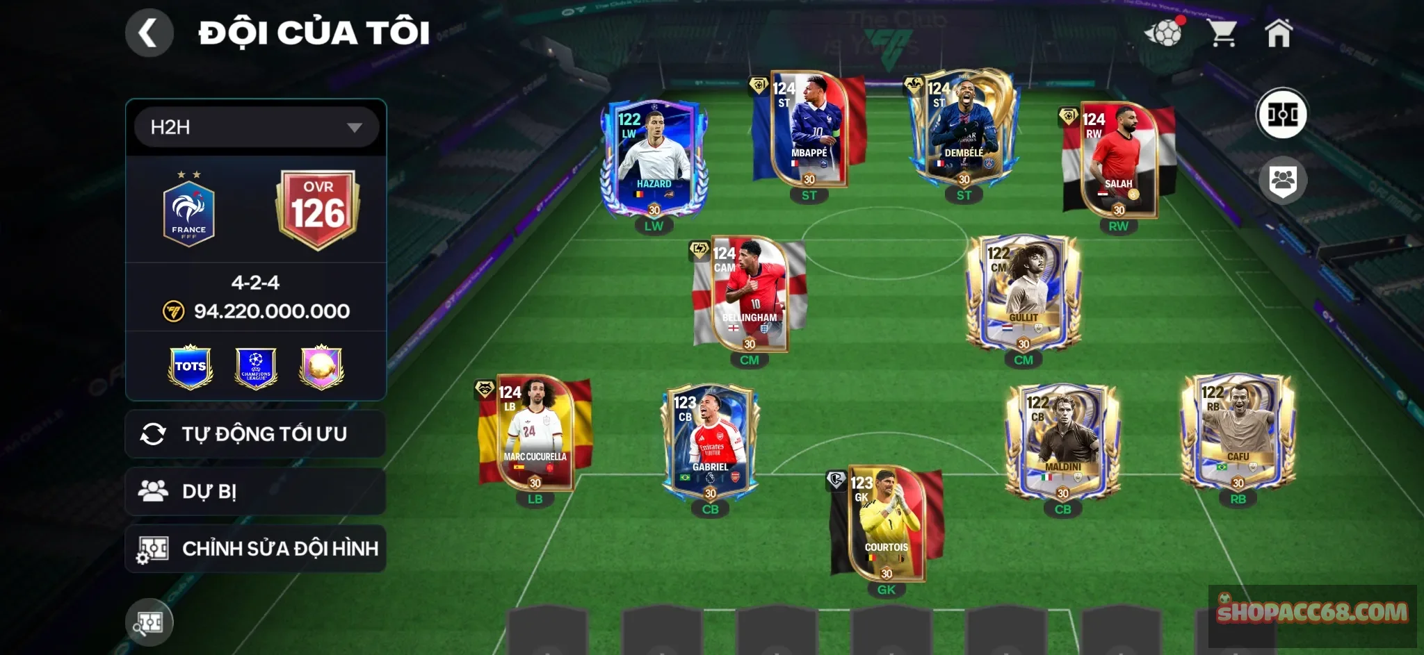#1055
Acc ovr cao cực ngon rẻ cho anh em
Nhiều utoty và chữ ký hiếm
Dư 3b5 coin