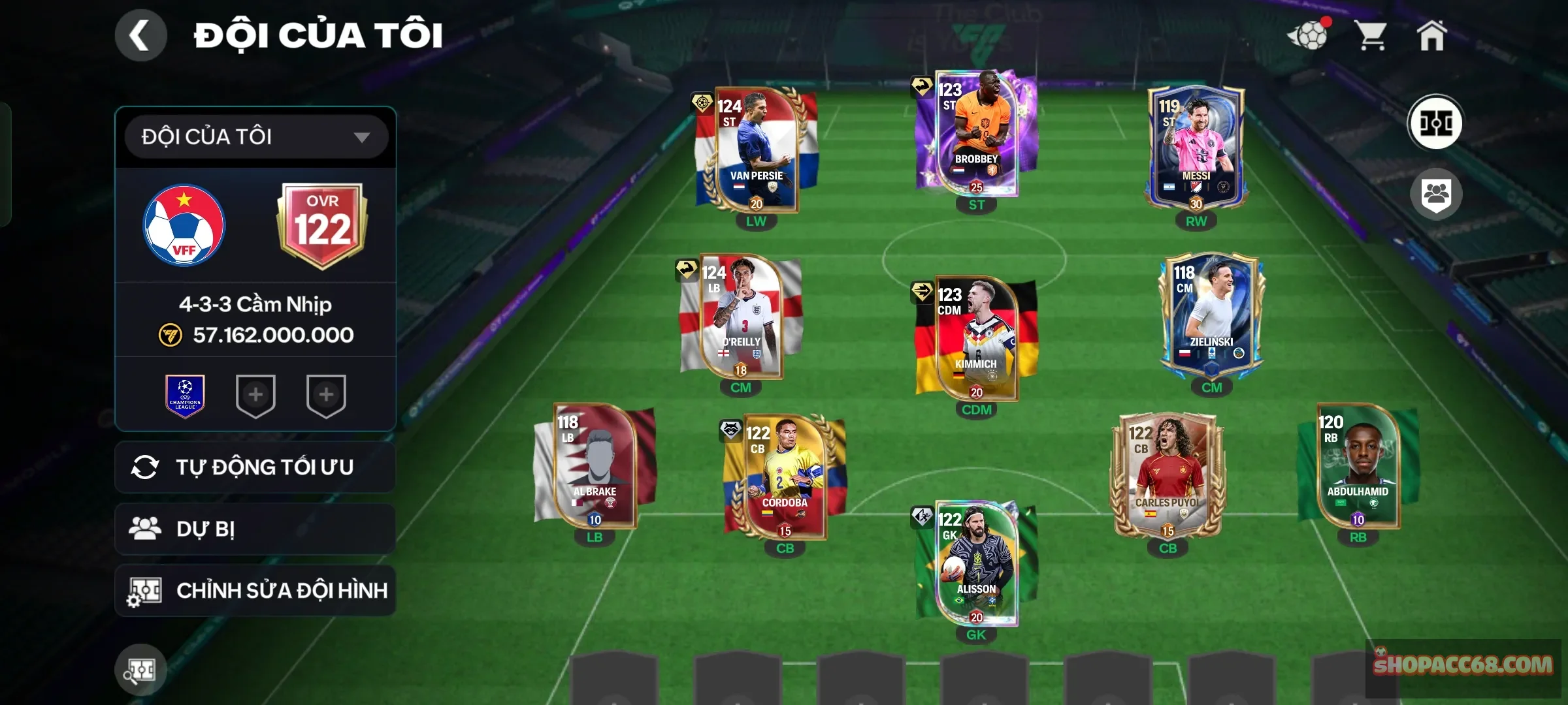 4 con 119 gần full hh lên ovr124