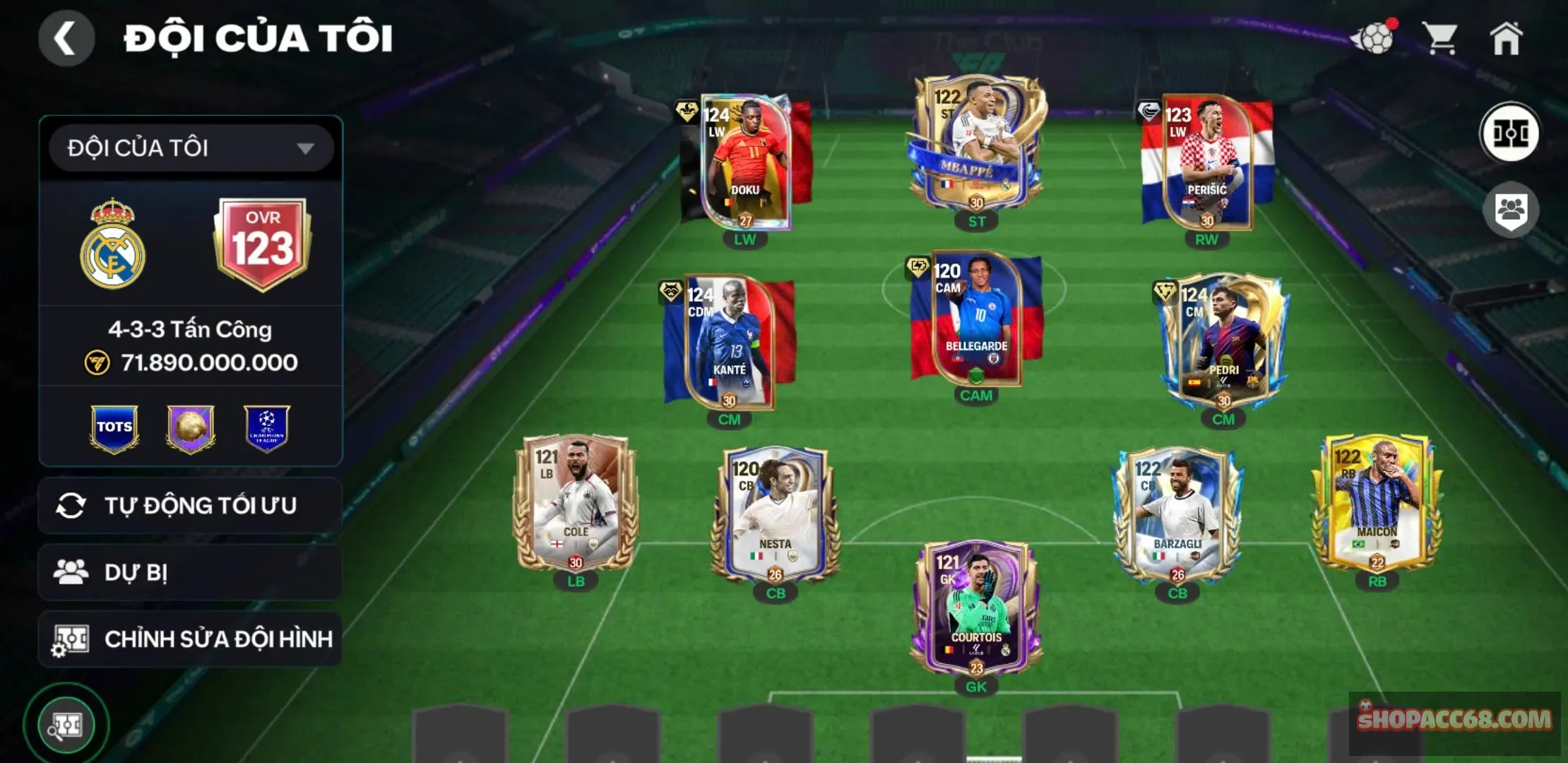 ACC NHIỀU PLAY STYLE GIÁ RẺ