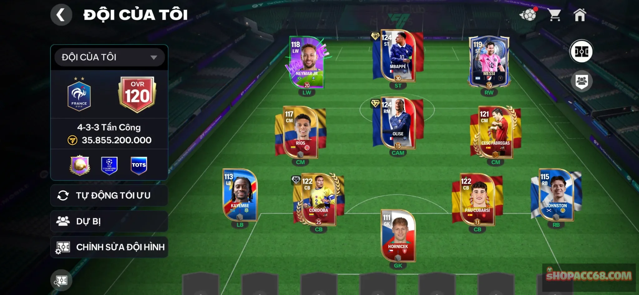 OVR120...m3p+olise hàng zin cho ae trải nghiệm game
