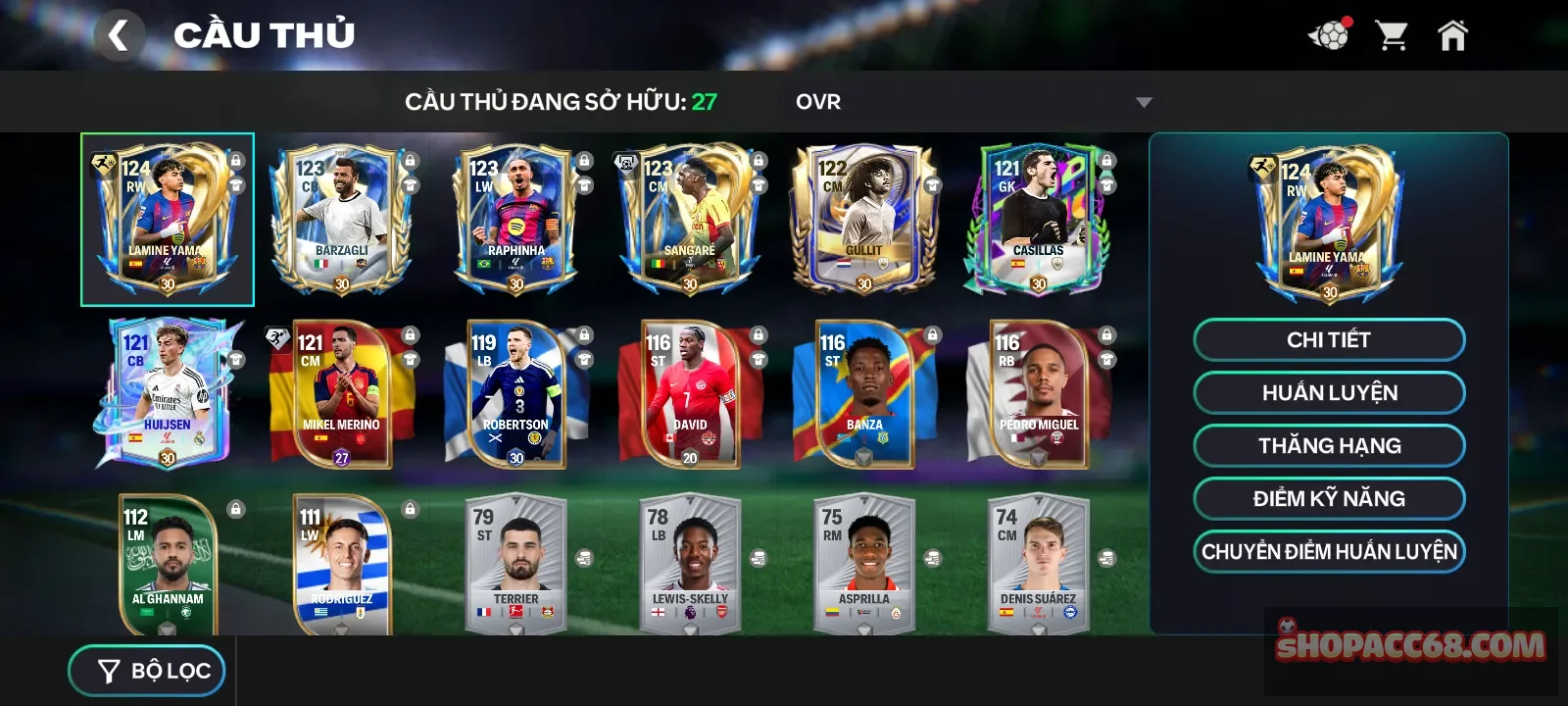 Over 123 , mini yamal utots , nhiều 118 , gullit