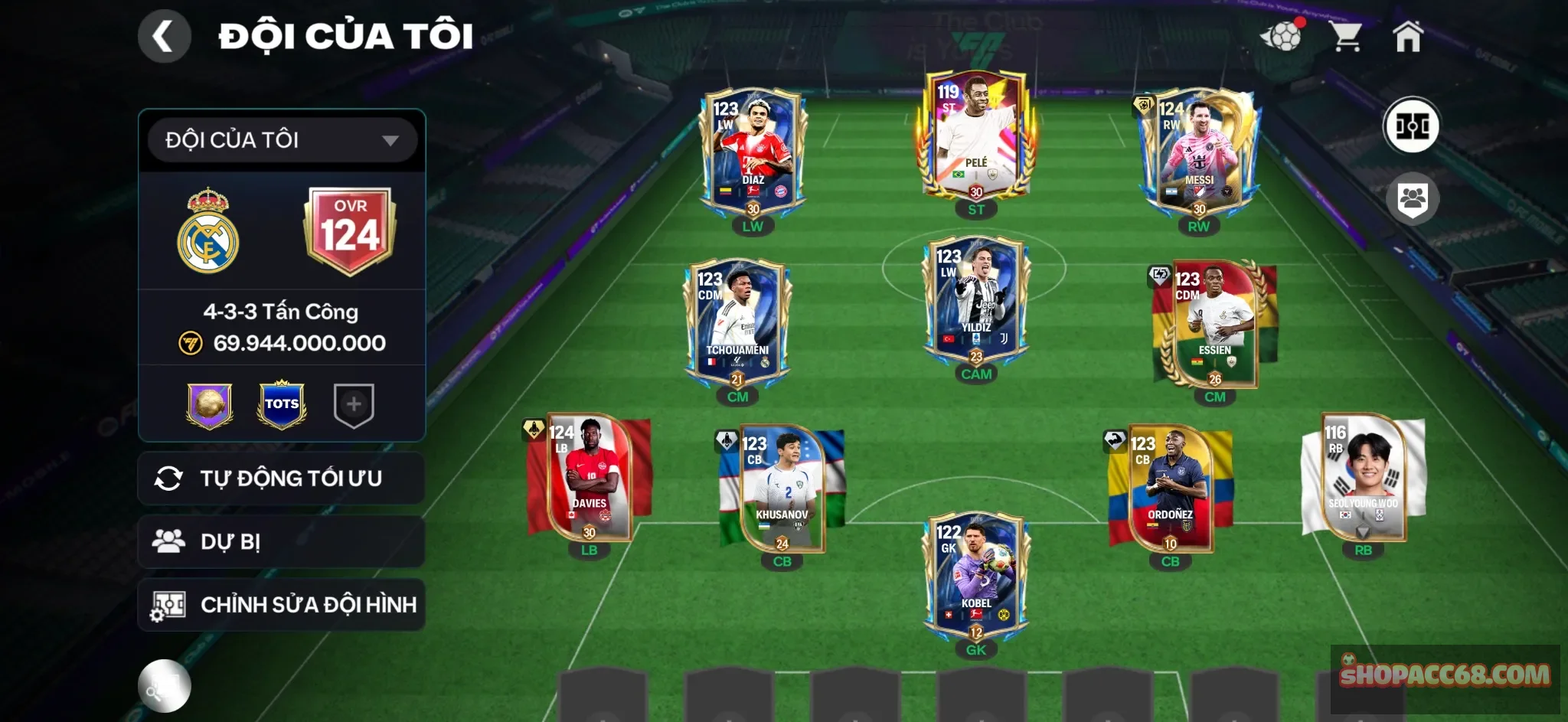 OVR 124,..Messsi + Những khúc gỗ cho ae đá.