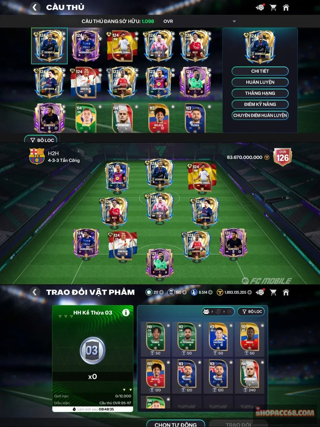 Acc fc mobile giá siêu rẻ