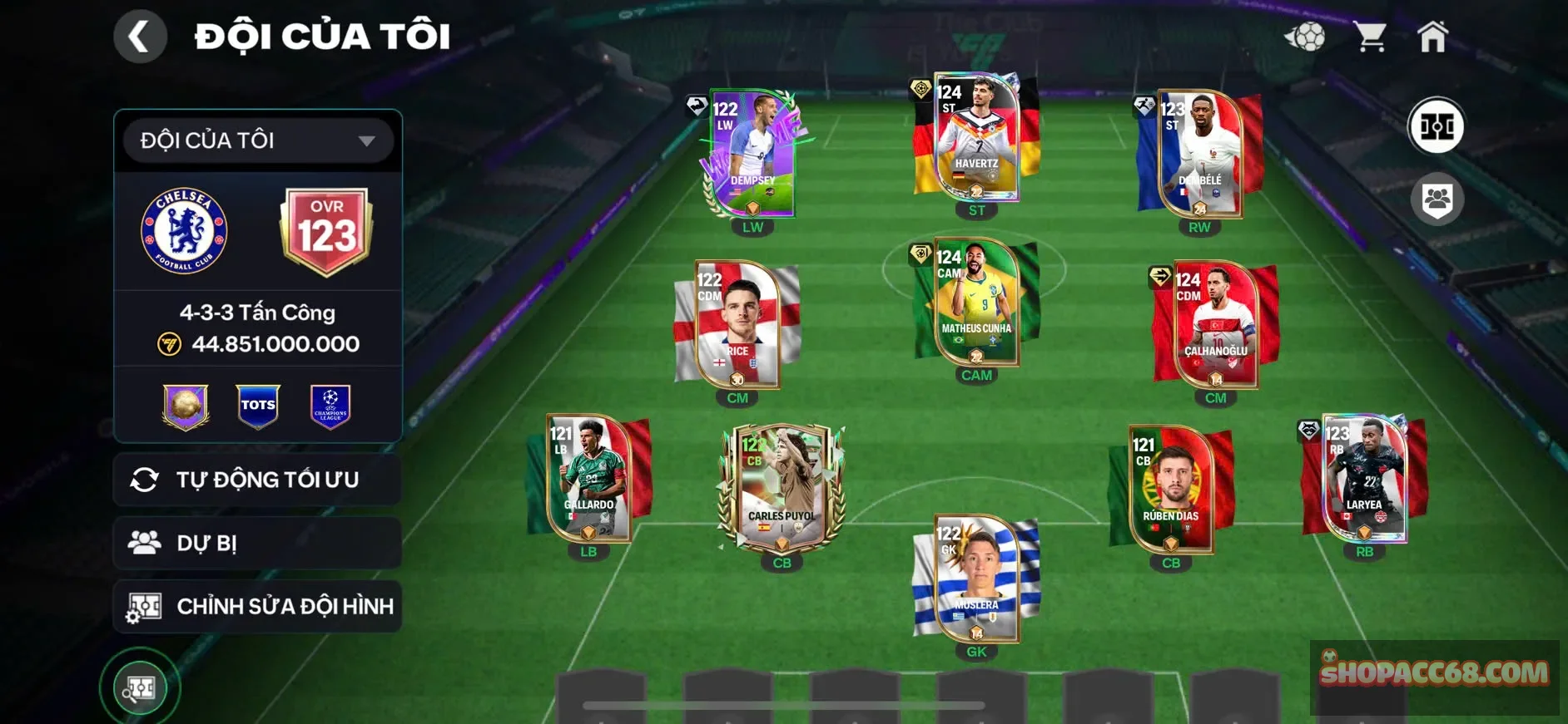 OVR 123,..đã mở sổ + Ngày onl nhận 20 vé quay