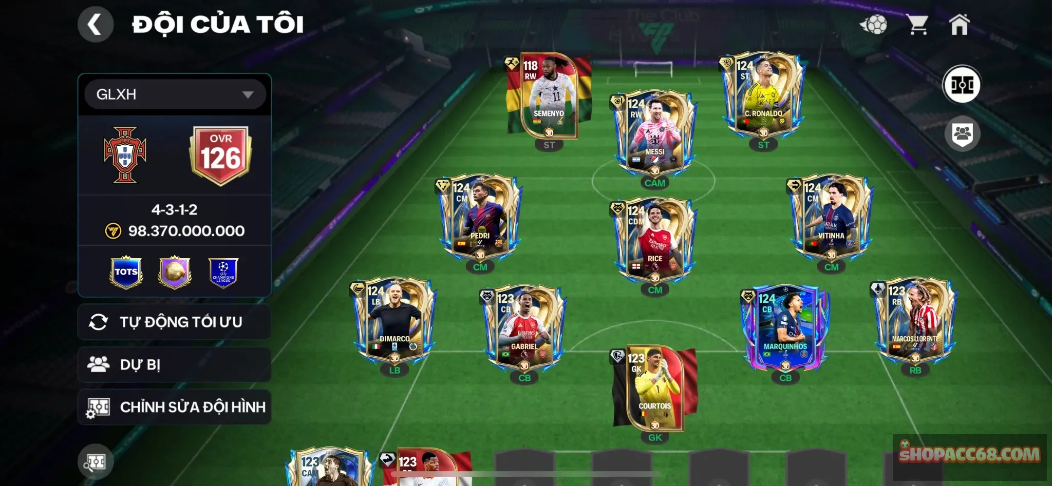 Ovr 126 giá cực mềm