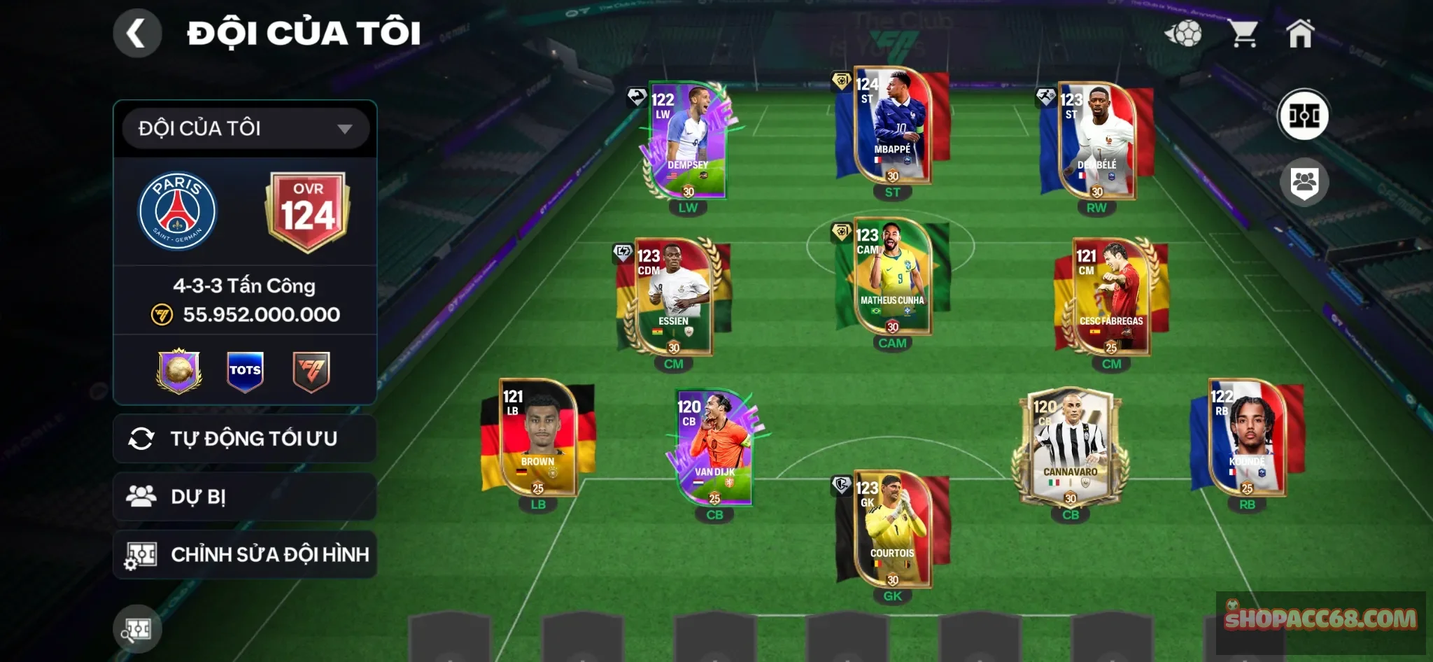 ovr 124 độc tày m3p dembele và nhiều cầu ngon dư 1b coin tươi hơn 100 mảnh mai nhận quà reset rank