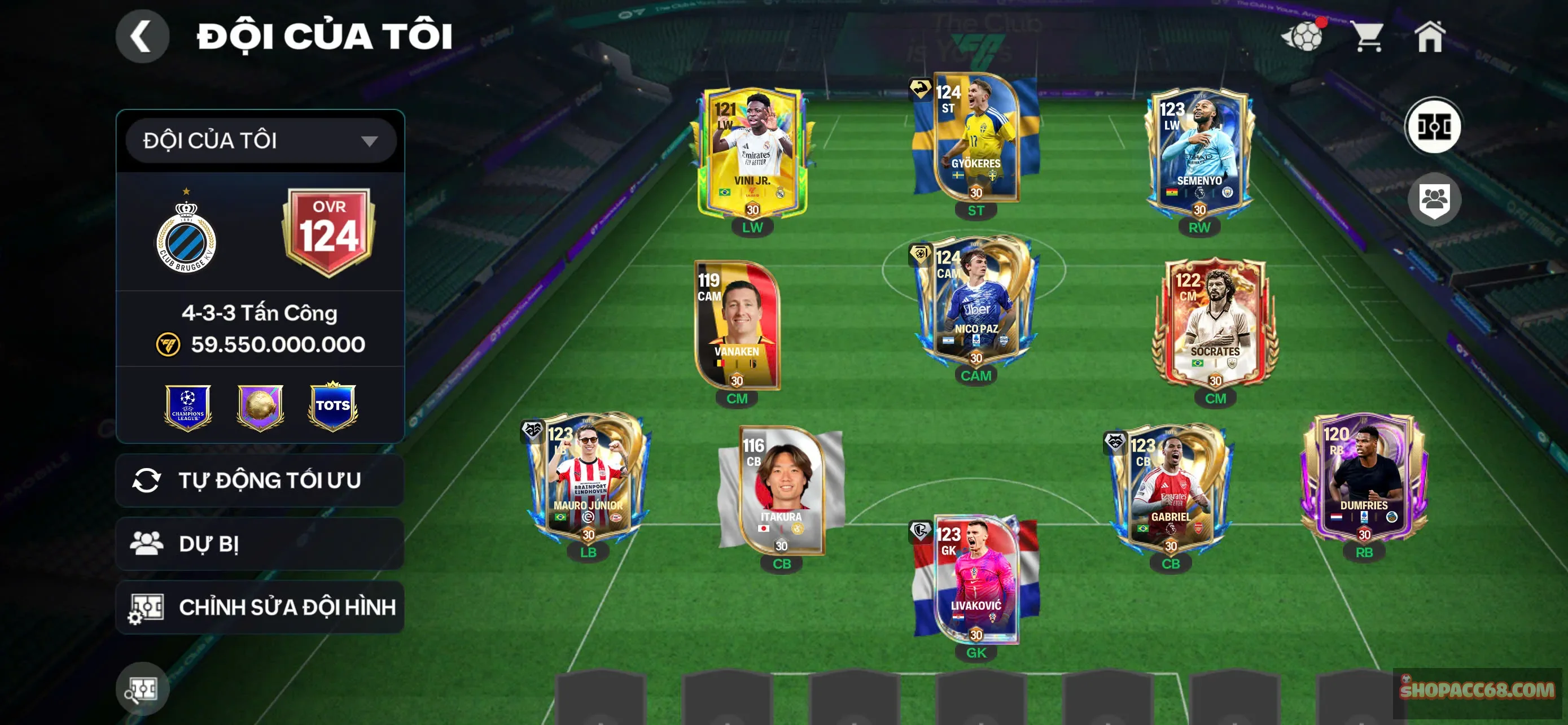 ovr 124 cực vip giá rẻ