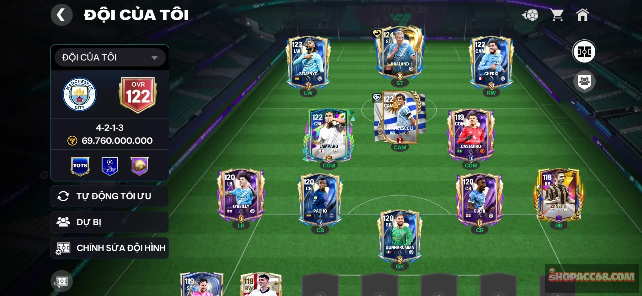 ovr 122 dư 361 mảnh đổi cầu thủ 2k1 hhth cầu ngon về đá rank