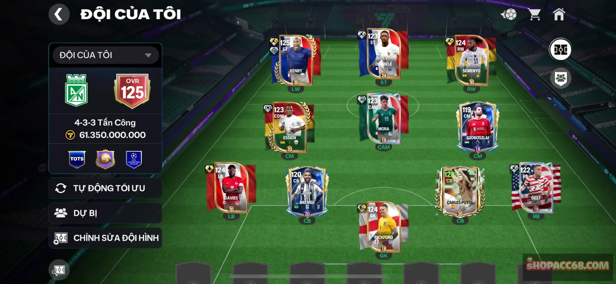 Ovr125 — Henry125 và dàn khung quá đẹp mời anh em
