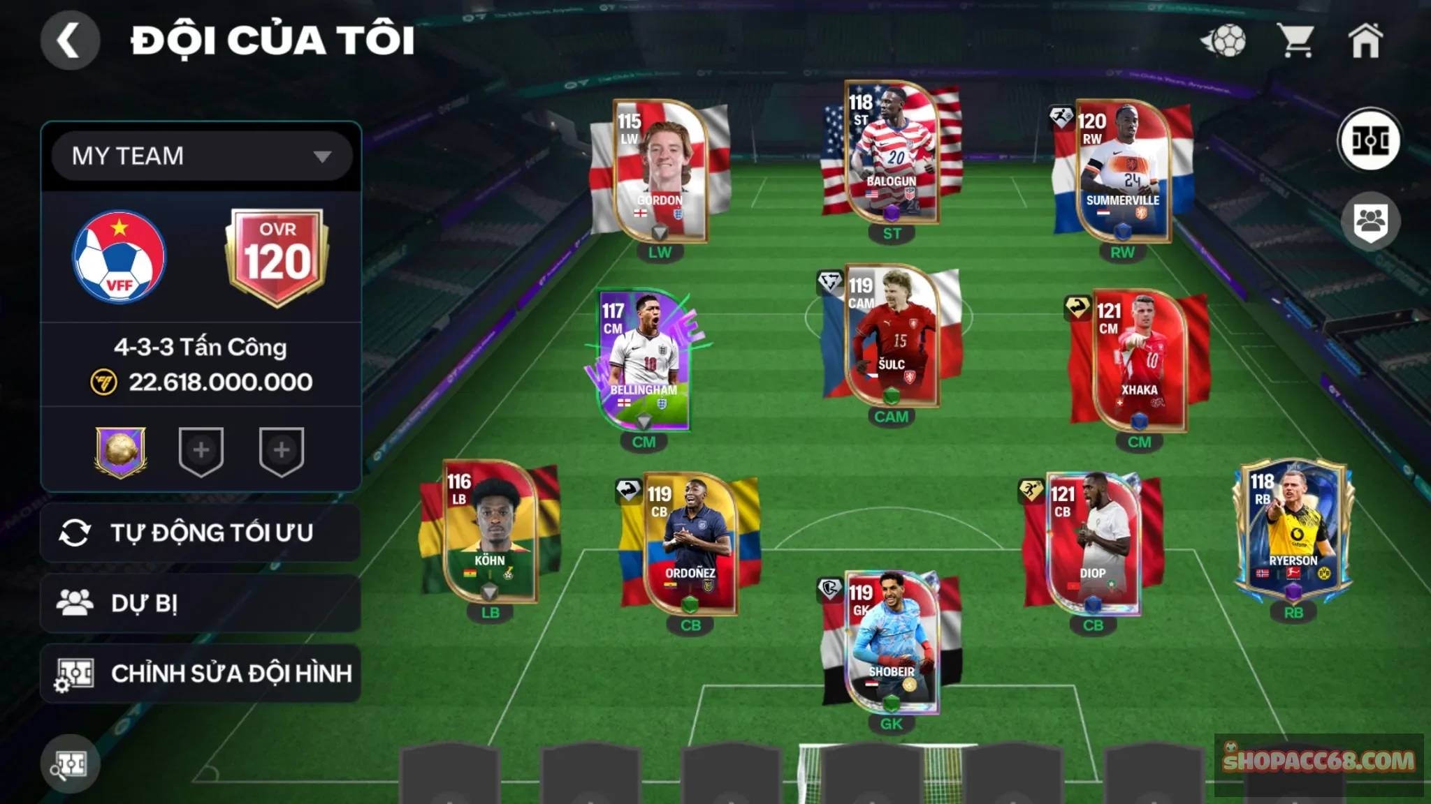 Acc ovr120 nhiều cầu thủ ngon có playstyle