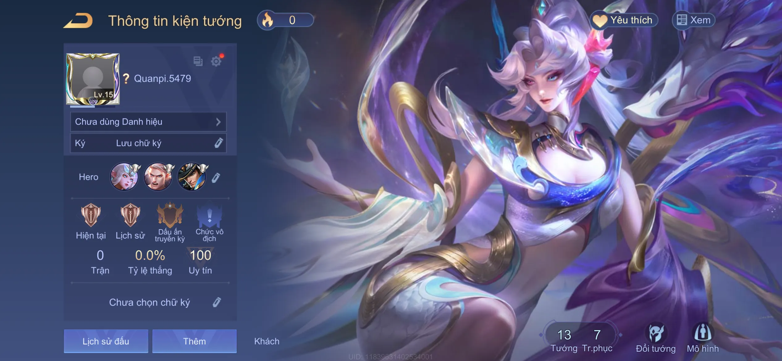 SKIN SSS : Veres Lưu Ly Long Mẫu