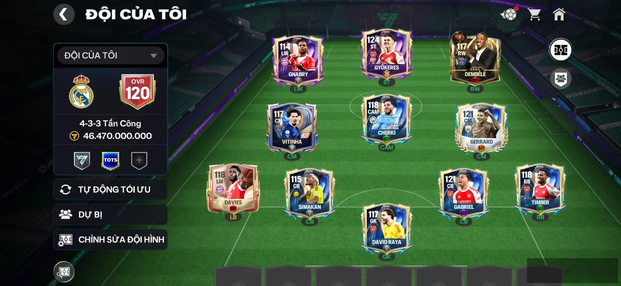 Ovr 120 Gyokeres +1 cthu 118 +4 cthu 117 , Khung đẹp ,3 rank chưa đá , 7k hiệp phụ , còn bv20k gem