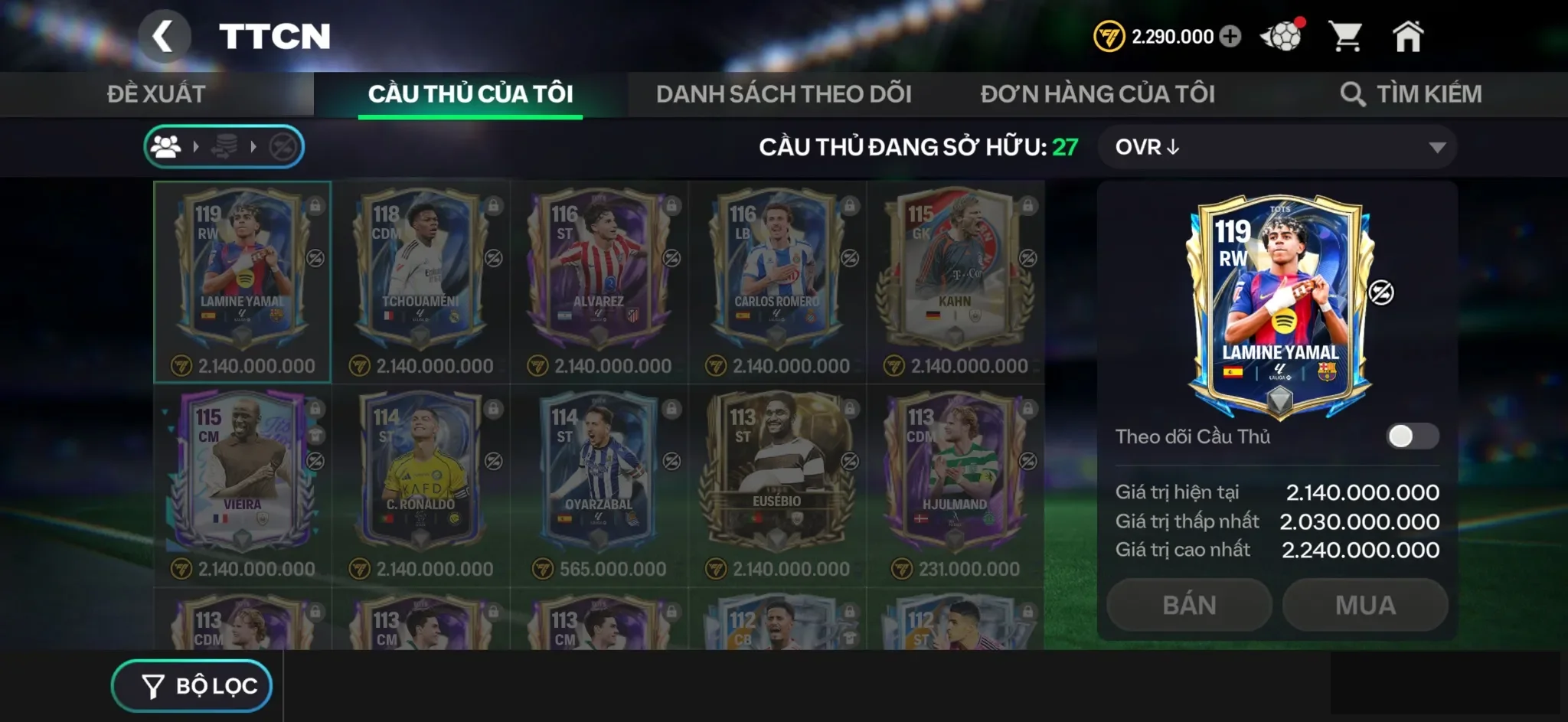 Yamal + 94k Gems , Nv nhận 20k Gems chưa làm , còn rank zin