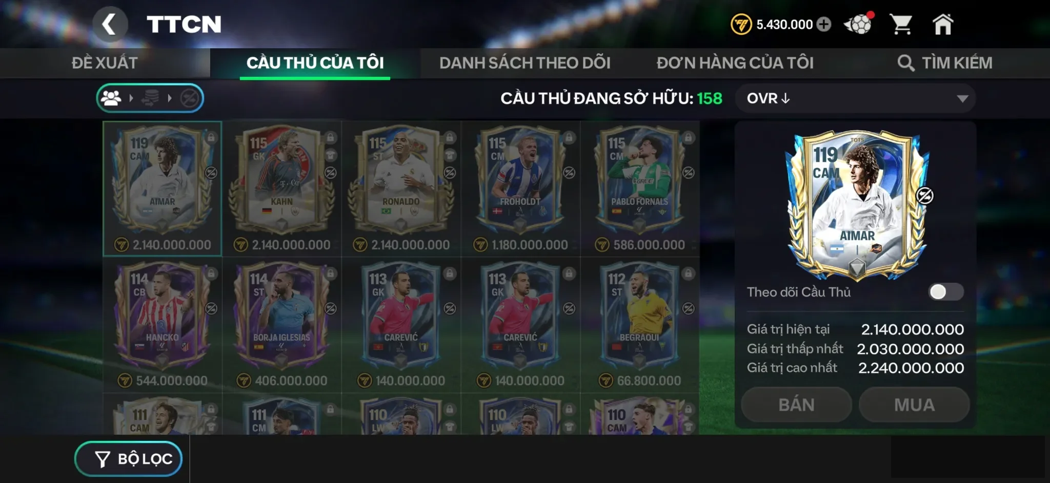 Aimar + 90k Ruby ,..Còn nv nhận 20k ruby và rank zin