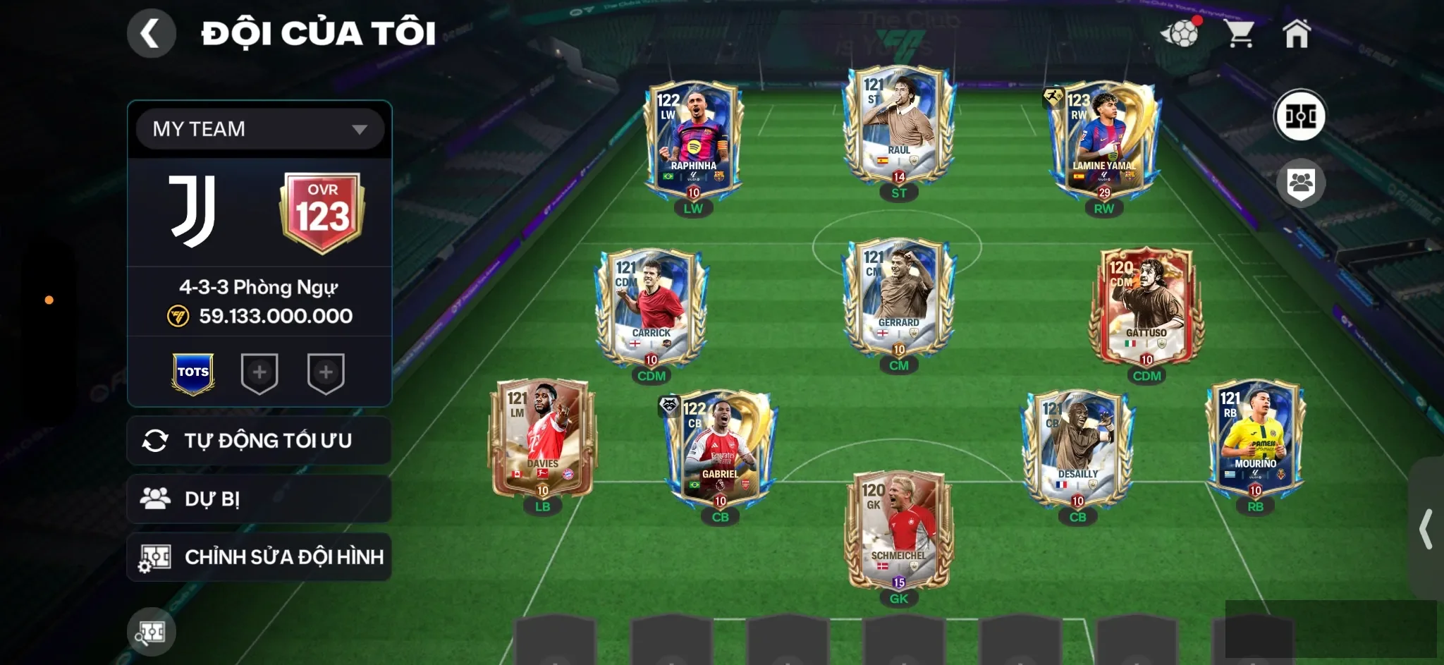 OVR 123,..Yamal + Raul + Raphinha + Garbel + nhiều cầu thủ ngon bán được…Rank cao.