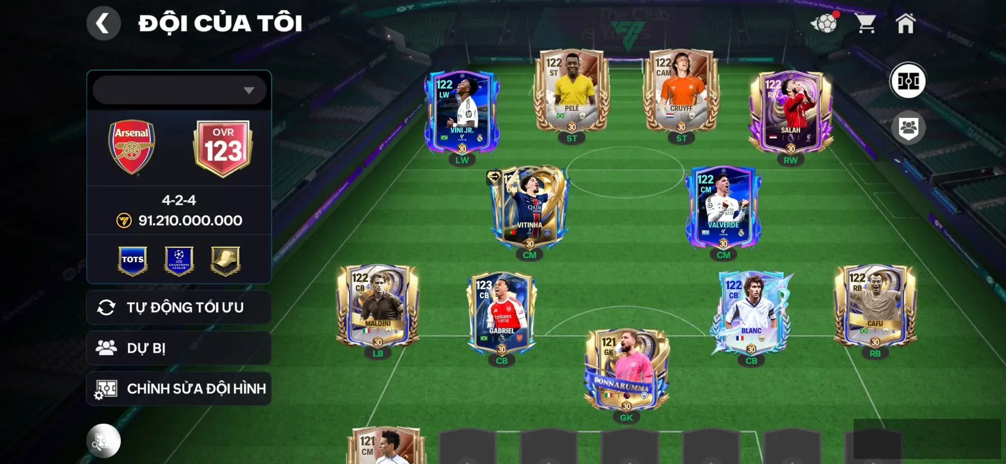 Ovr 123 Vitinha utot , dư 3k hhth,5k hp ,23 lượt nữa nổ gói A