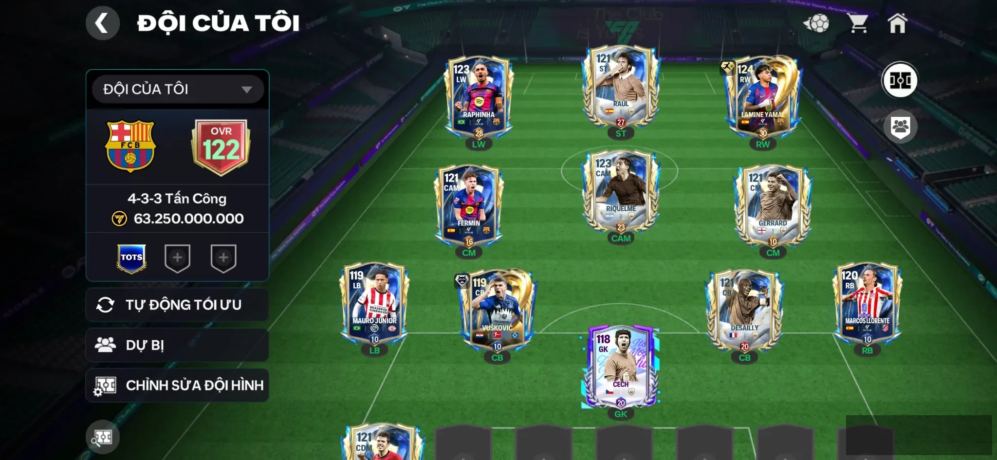 Ovr 122 Yamal utot , dư 15k hp,2 rank chưa đá