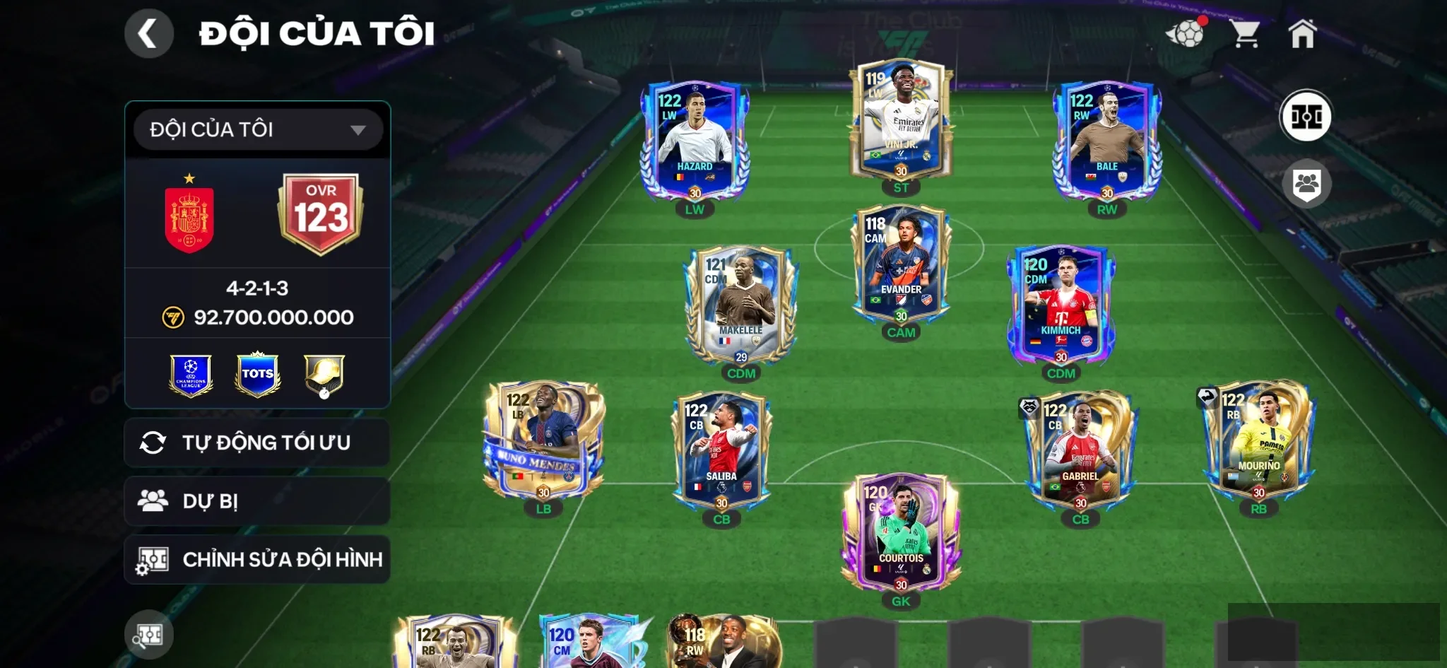Ovr 123 2 cthu utot Makelele , Khung đẹp , dư 10k hp