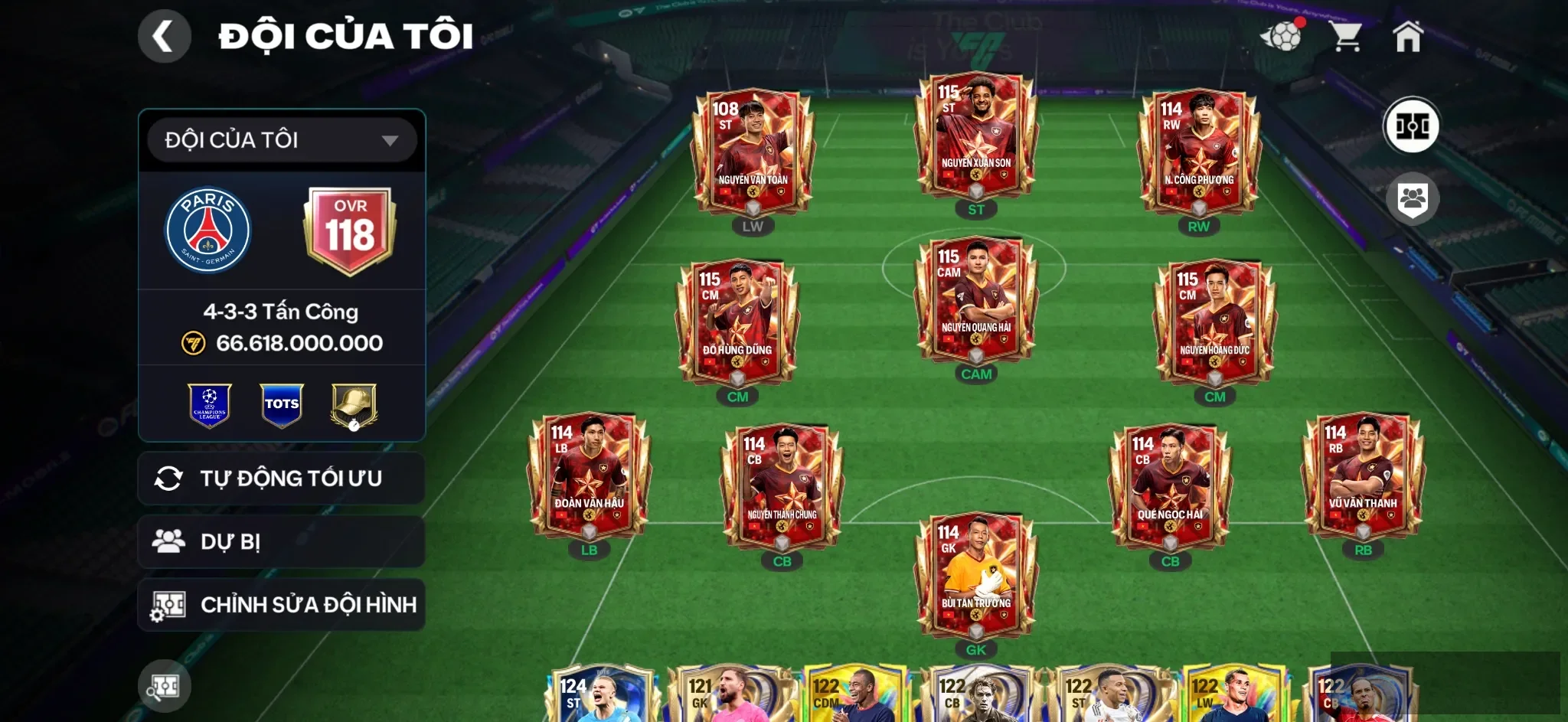 Full VIỆT NAM và Psg + build cực đẹp cho ae đam mê…